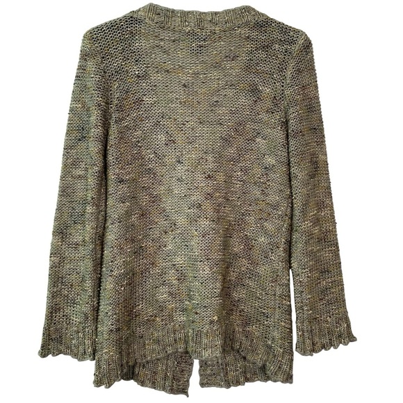 BcbgMaxAzria Boho Green Multi Knit Cardigan Size XL - Picture 2 of 6
